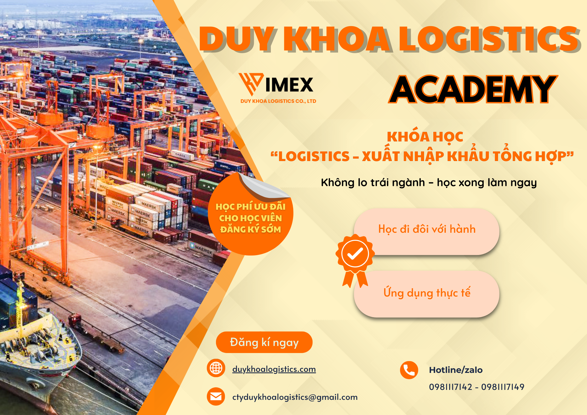 Khóa học xuất nhập khẩu – logistics – hải quan tổng hợp | Khoá ngày 01.10.2025